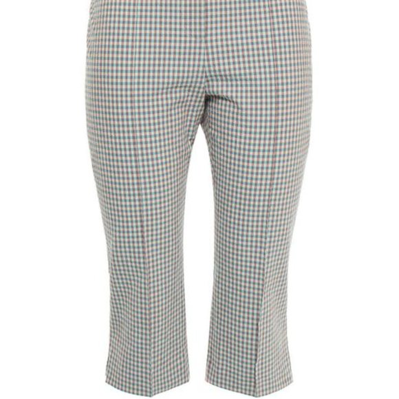 Veronica Beard  Cropped Gingham Seersucker Pants - Picture 3 of 4